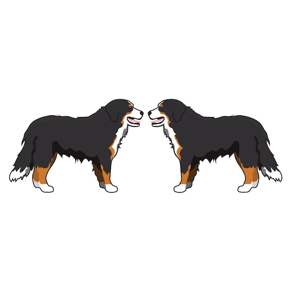 Bernese Mountain Dog Dog Decal, Dog Lover Decor Vinyl Sticker